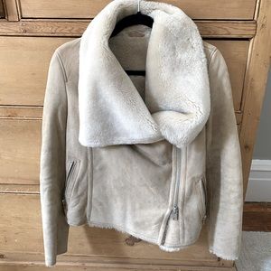 All saints shearling jacket
